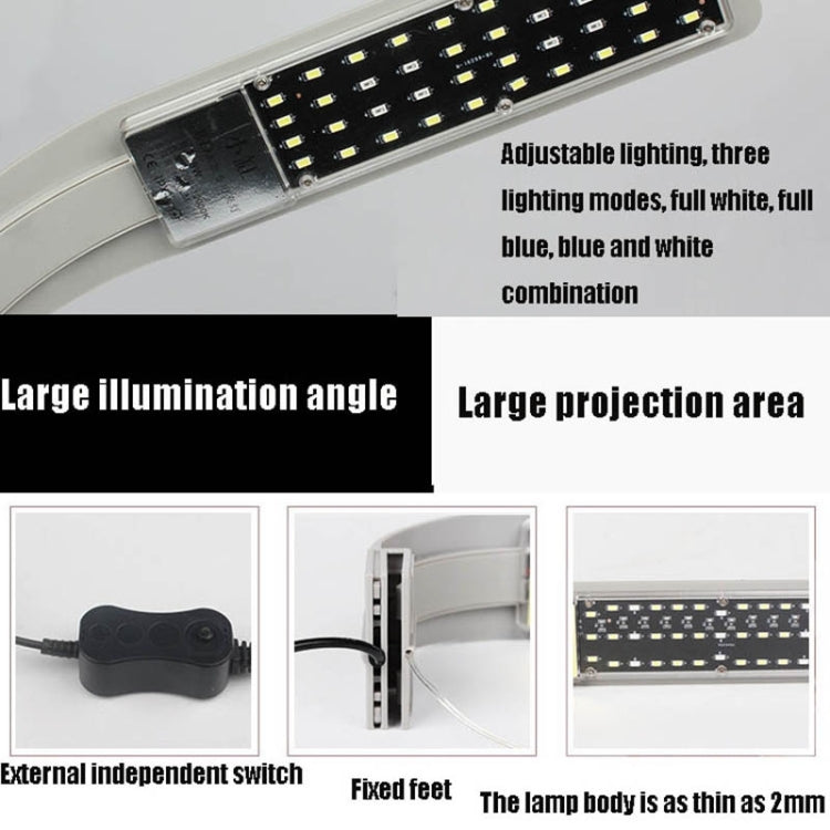 AST X9 Thin LED Fish Tank Clip Light High Power Aquatic Lamp, US High Version, EU High Version, EU Standard Version