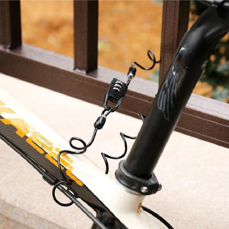 Helmet Lock Mountain Bike Wire Lock Safety Lock Bicycle Motorcycle Electric Bike Portable Password Steel Cable Lock, Helmet Lock