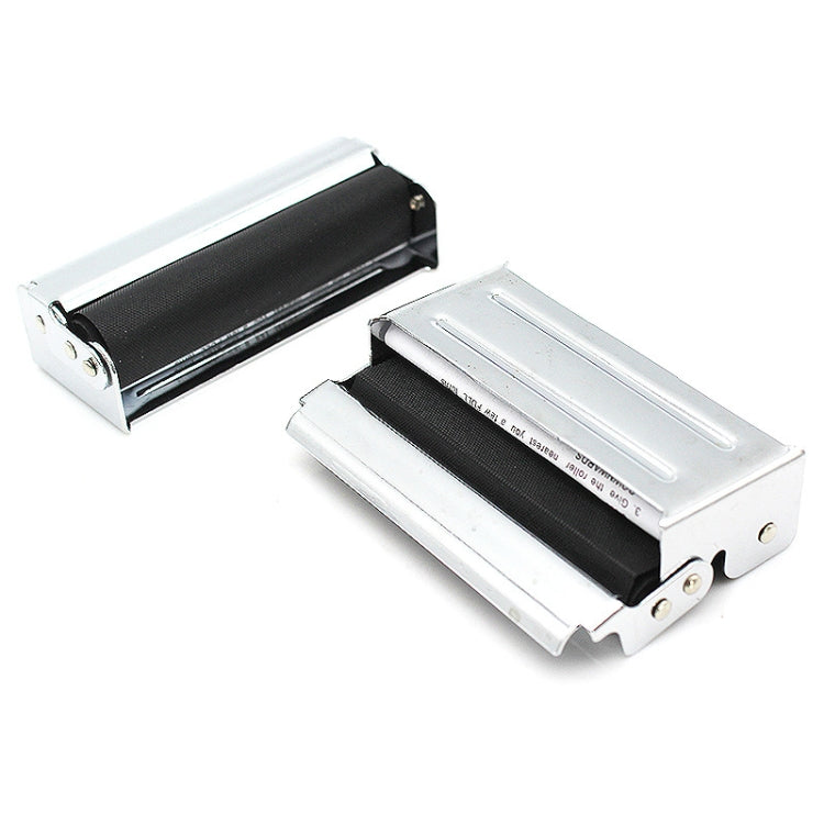 2 PCS Automatic Metal Cigarette Maker With Lid, Specification: 7.3x2.6x2cm, 7.3x2.6x2cm