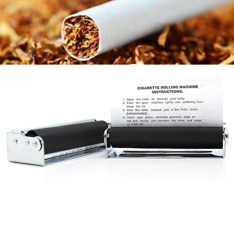 2 PCS Automatic Metal Cigarette Maker With Lid, Specification: 7.3x2.6x2cm, 7.3x2.6x2cm
