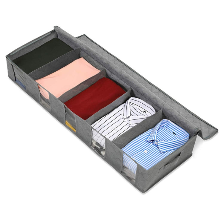 Non-Woven Bed Storage Box Foldable Quilt Clothes Dust-Proof & Moisture-Proof Storage Bag, 97x33x15cm