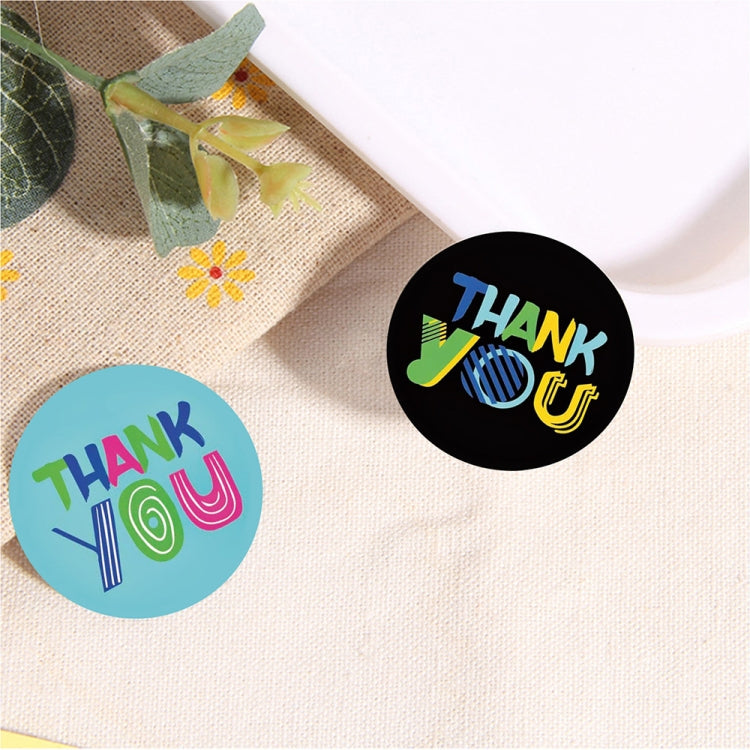 3 PCS Thank You Sticker 8 Kinds Of Pictures Wedding Party Decoration Supplies Label, A-132-38mm Sticker
