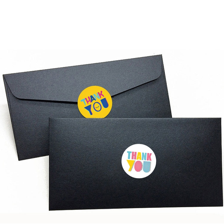 3 PCS Thank You Sticker 8 Kinds Of Pictures Wedding Party Decoration Supplies Label, A-132-38mm Sticker