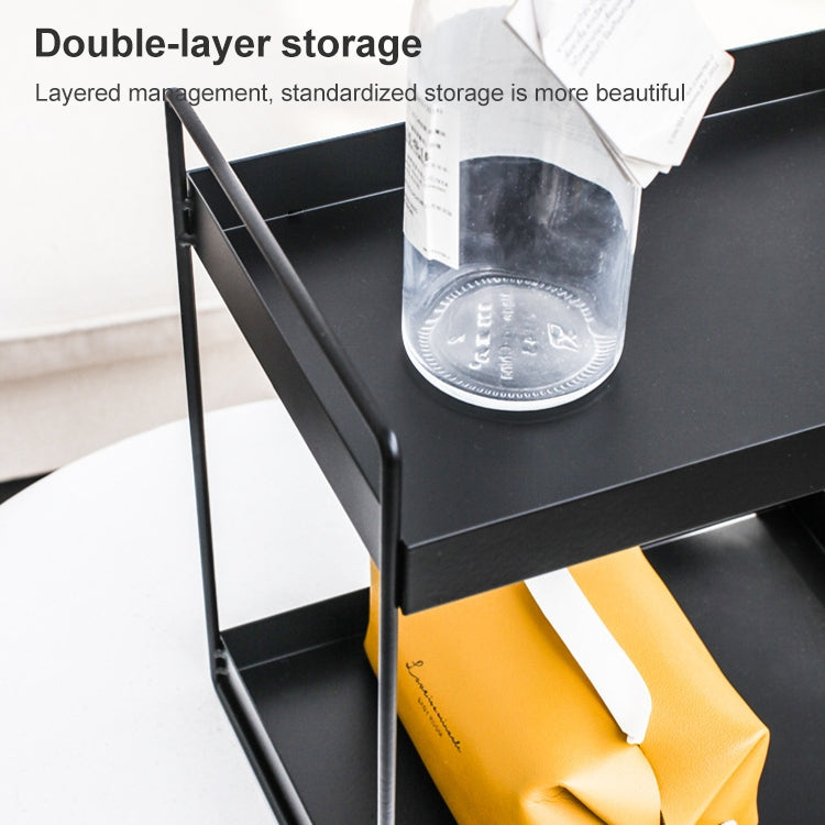 Home Storage Rack Bathroom Narrow Side Shelf, Small (White), Large (White), Small (Black), Large (Black)