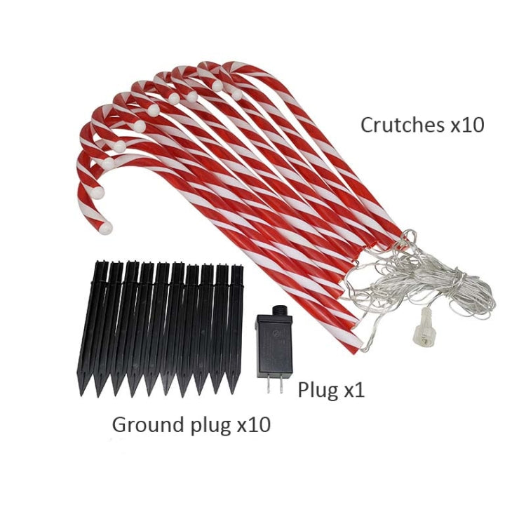 10 in 1 Christmas Cane Lights Holiday Indoor Garden Decoration Lights, US Plug, EU Plug, UK Plug, AU Plug