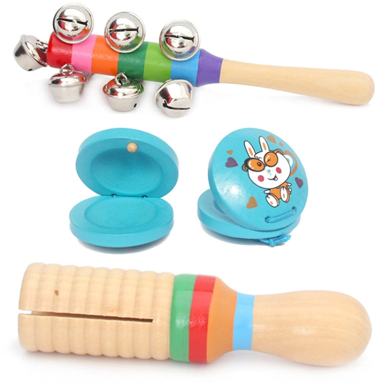 10 in 1 Children Musical Instrument Combination Wooden Early Education Baby Musical Instrument Toys, Boy, Girl