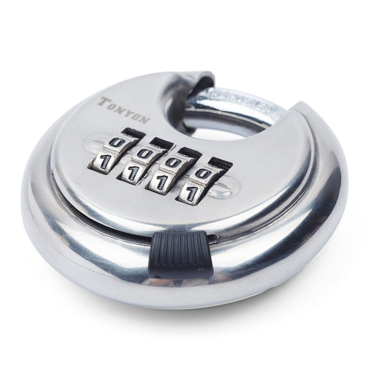 Stainless Steel Password Padlock 304 Waterproof And Rust-Proof Outdoor Courtyard Door Cabinet Lock Round Cake Lock, Password Padlock Round Cake Lock