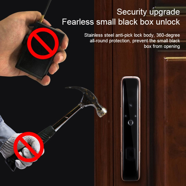 Smart Wifi Anti-Theft Fingerprint Password Lock Mobile Phone Remote Control Electronic Door Lock Magnetic Card Lock, SM-SL608 Semi-automatic Black, SM-SL708 Semi-automatic Black, SM-SL808 Automatic Black, SM-SL808 Automatic Bronze
