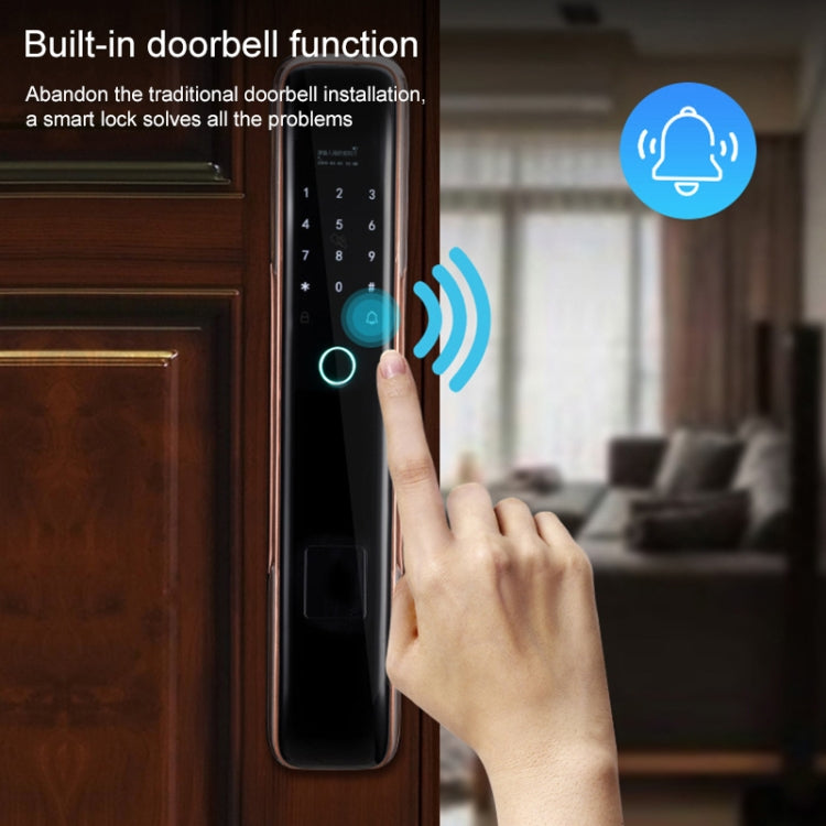 Smart Wifi Anti-Theft Fingerprint Password Lock Mobile Phone Remote Control Electronic Door Lock Magnetic Card Lock, SM-SL608 Semi-automatic Black, SM-SL708 Semi-automatic Black, SM-SL808 Automatic Black, SM-SL808 Automatic Bronze