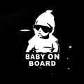 20pcs 14*9CM BABY ON BOARD Cool Rear Reflective Sunglasses Child Car Stickers Warning Decals, BABY ON BOARD