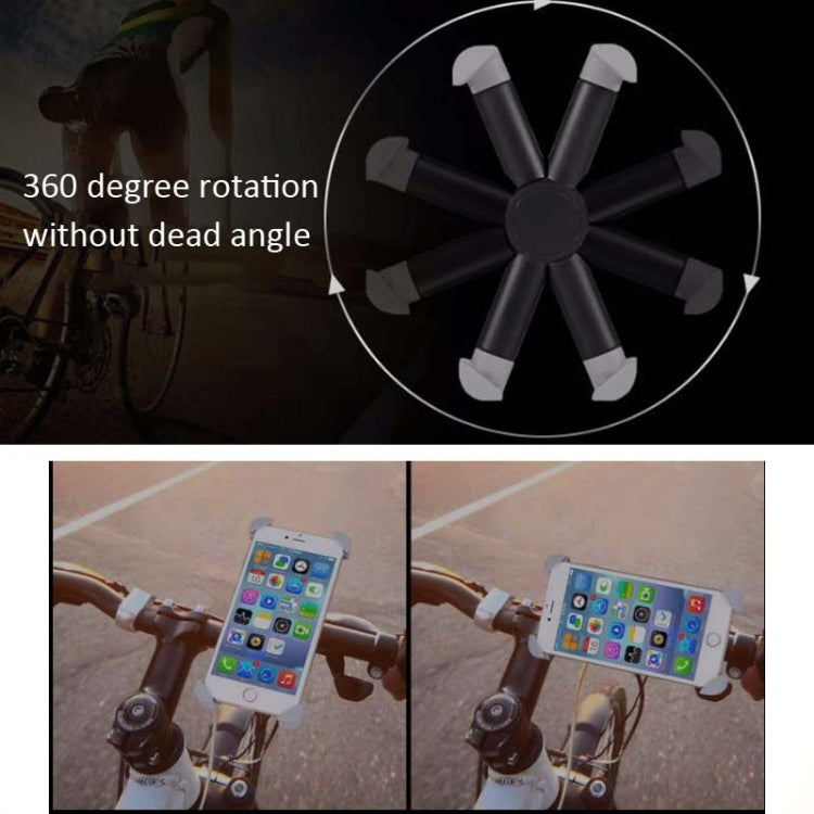 Motorcycle Bicycle Phone Holder Outdoor Riding Equipment Suitable For 4.7-8 Inch Mobile Phone/Tablet, Black, Gray
