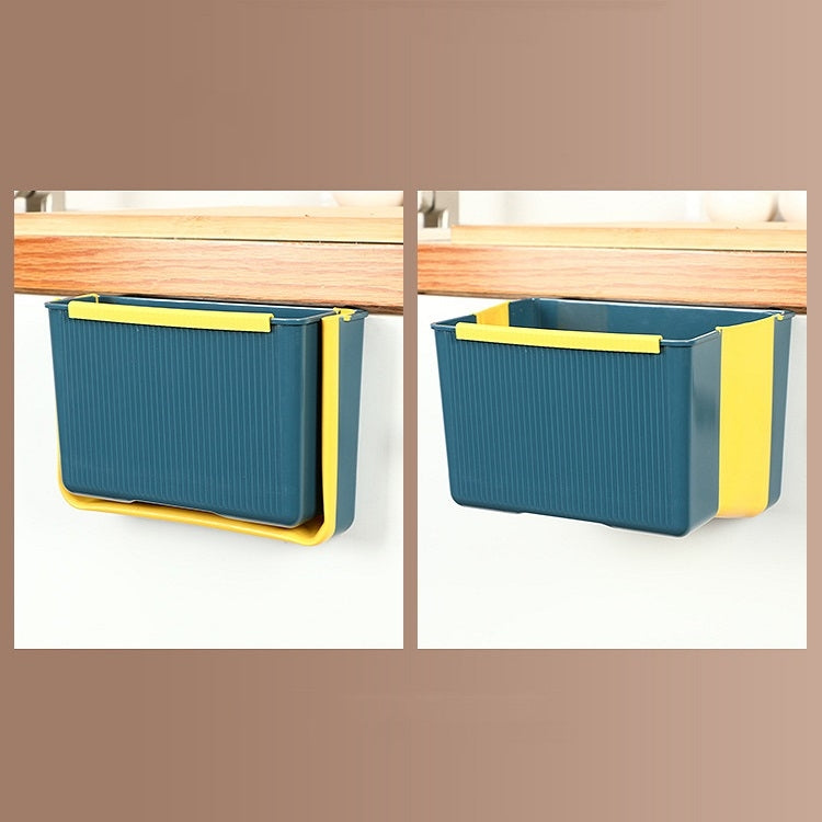 Portable Kitchen Sorting Wall-Mounted Folding Trash Can, Wall-Mounted (Blue), Wall-Mounted (Green), Wall-Mounted (Gray), Wall-Mounted (Brown)