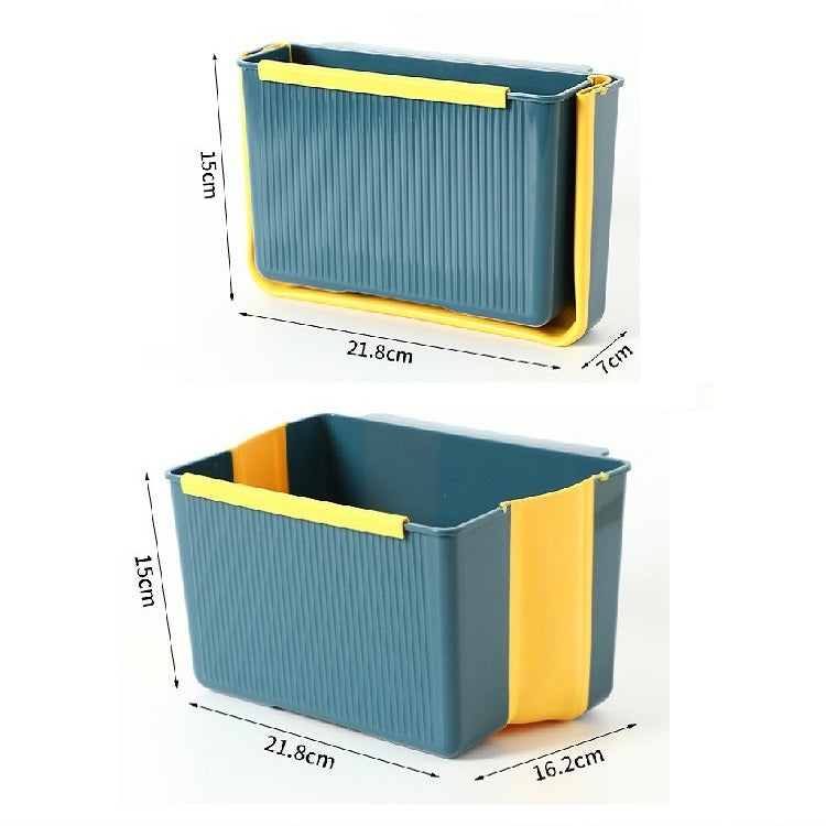 Portable Kitchen Sorting Wall-Mounted Folding Trash Can, Wall-Mounted (Blue), Wall-Mounted (Green), Wall-Mounted (Gray), Wall-Mounted (Brown)