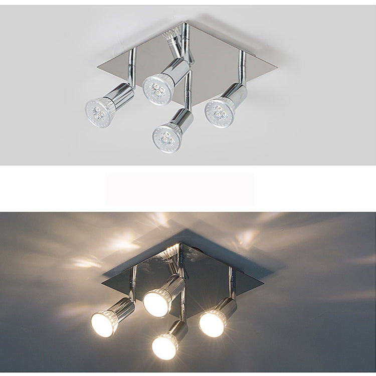 12W Square Spotlight LED Ceiling Light With Adjustable Mirror Front Light, White LIght, Warm LIght, Without Bulb