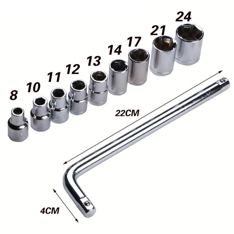 10 In1 Wrench Socket Repair Casing Toolbox Set Quick Multi-Function Screw Unloading Hardware Tool, 10 In 1 Hardware Tool