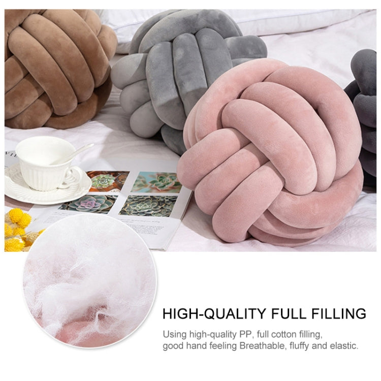 Hand-Made Knotted Ball Pillow, Diameter: 25~30cm