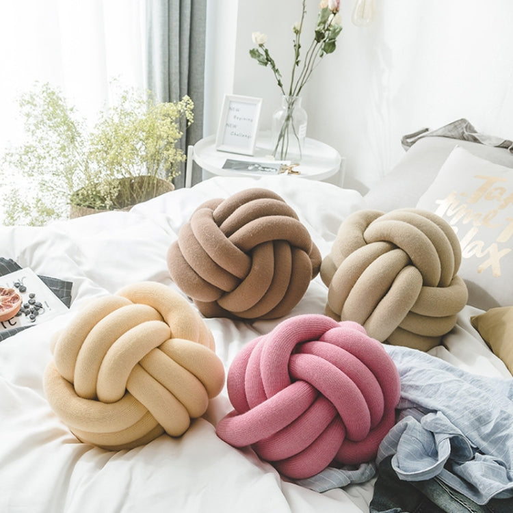Hand-Made Knotted Ball Pillow, Diameter: 25~30cm