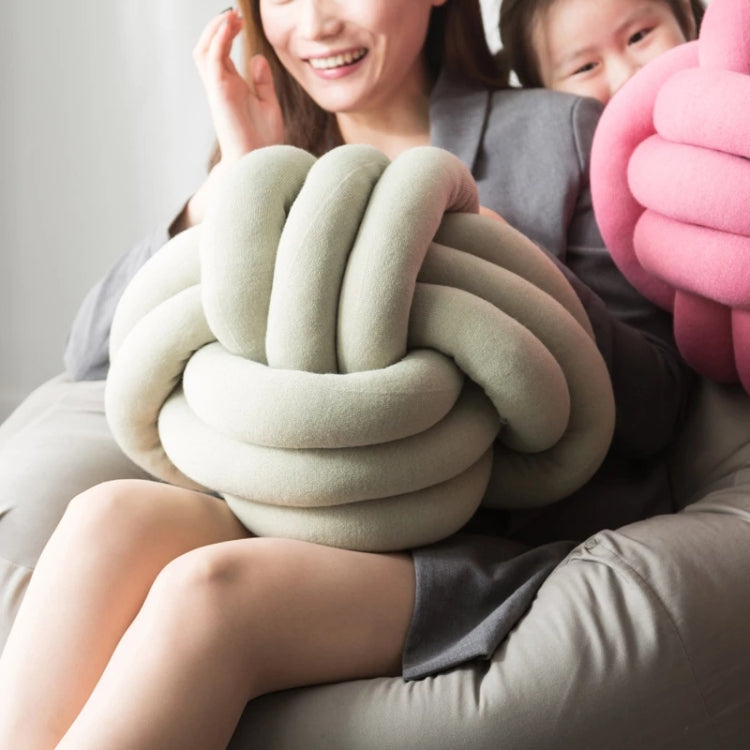 Hand-Made Knotted Ball Pillow, Diameter: 25~30cm