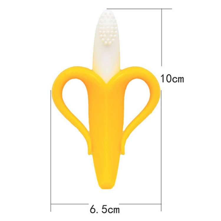 Newborn Baby Banana Silicone Teether Bite, Blue, Pink, Yellow
