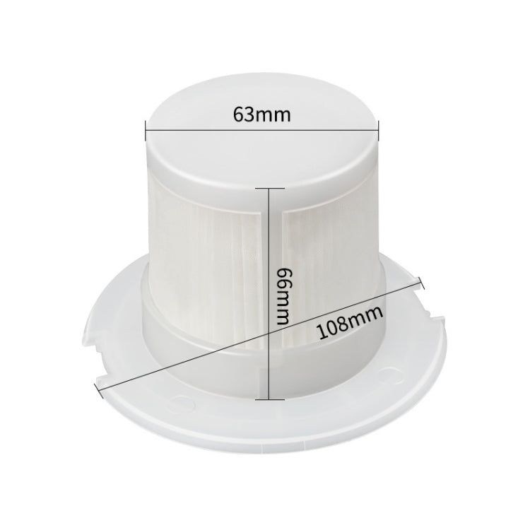 Vacuum Cleaner Filter Accessories for Positive & Negative Zero Wireless Vacuum Cleaner XJC-Y010/A020, One Filter Element
