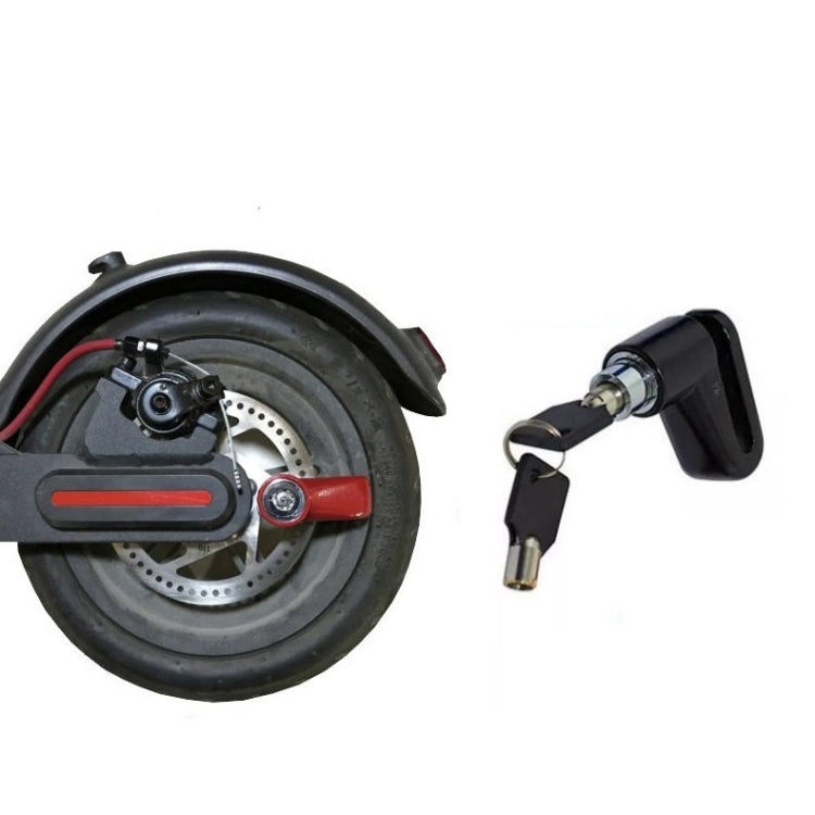 Electric Scooter Disc Brake Lock Multi-Function Reinforced Anti-Theft Lock Accessory for Xiaomi Mijia M365, Packing specification: Disc Brake Lock (Red ), Disc Brake Lock (Black), Disc Brake Lock (Red ), Wire Rope (Red)