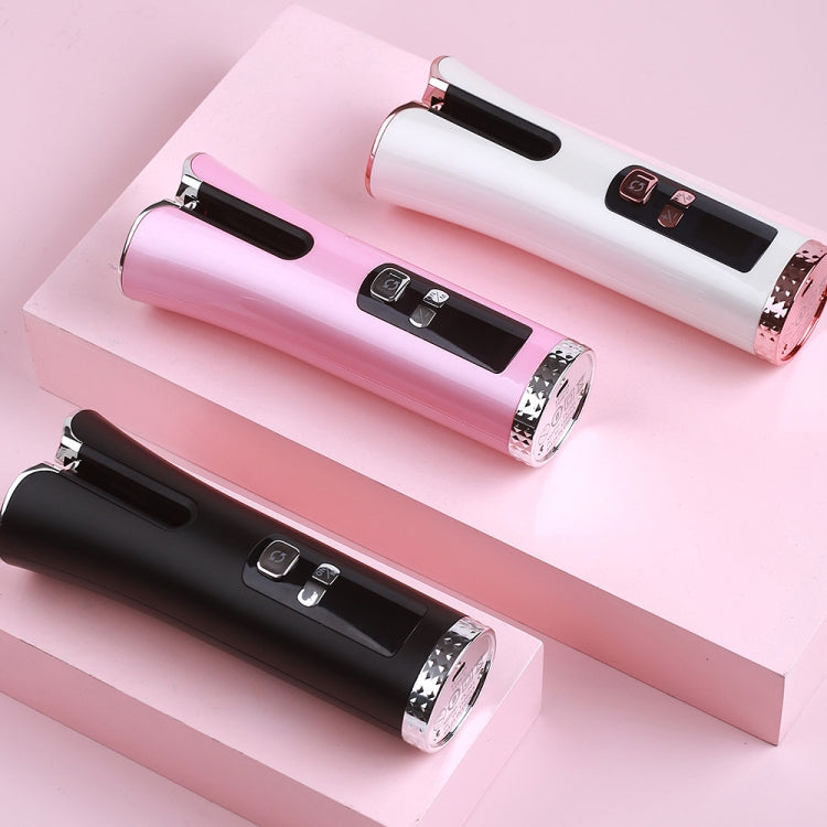 USB Charging Automatic Rotating Curling Iron Portable Wireless Travel Curling Iron, Black, White, Pink