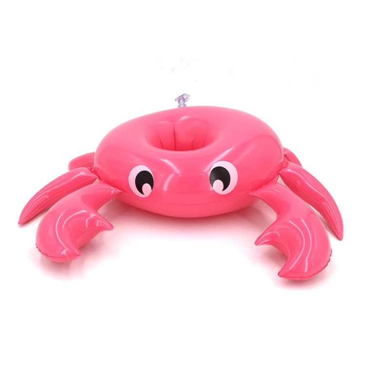 3 PCS Crab Shape Inflatable Floating Drink Coaster, Middle Ring Diameter: 7.5cm, Crab Shape