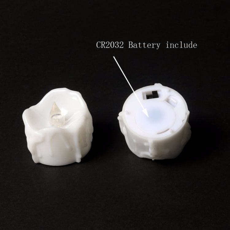 12 PCS/Box  LED Candle Electronic Tea Wax Simulation Tears Electronic Candle Light Wedding Decoration Candle Light