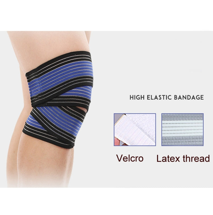 2 PCS Elastic Winding Knee Pads Pressurized Mountaineering Riding Leggings Strap, Length: 180cm, 180cm