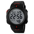 SKMEI 1068 Men Waterproof Outdoor Sports Digital Watch Student Fashion Watch, Red, Green, Blue, Black, Titanium, Golden, ArmyGreen