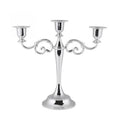 Retro Candlestick Home Decoration Living Room Cafe Theme Restaurant Jewelry Candlelight Dinner Props Gifts, Silver-3 Arms, Gold-3 Arms, Bronze-3 Arms, Silver-5 Arms, Gold-5 Arms, Bronze-5 Arms