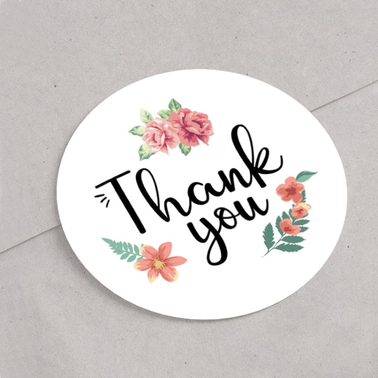 50 PCS THANK YOU Sealing Sticker 12 Thank You Round Sealing Sticker, Thankyou Stickers