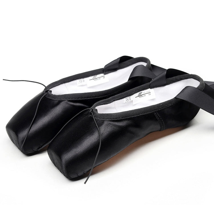 Ballet Lace Pointe Shoes Professional Flat Dance Shoes, 31, 32, 33, 34, 35, 36, 37, 38