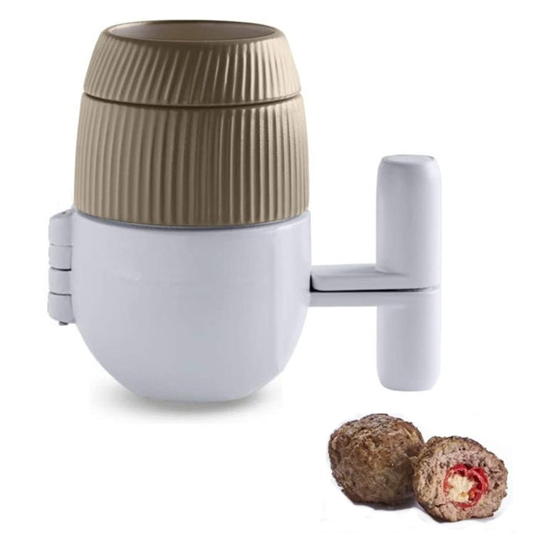 Meatball Maker DIY Sandwich Meatball Mold, ABS Brown