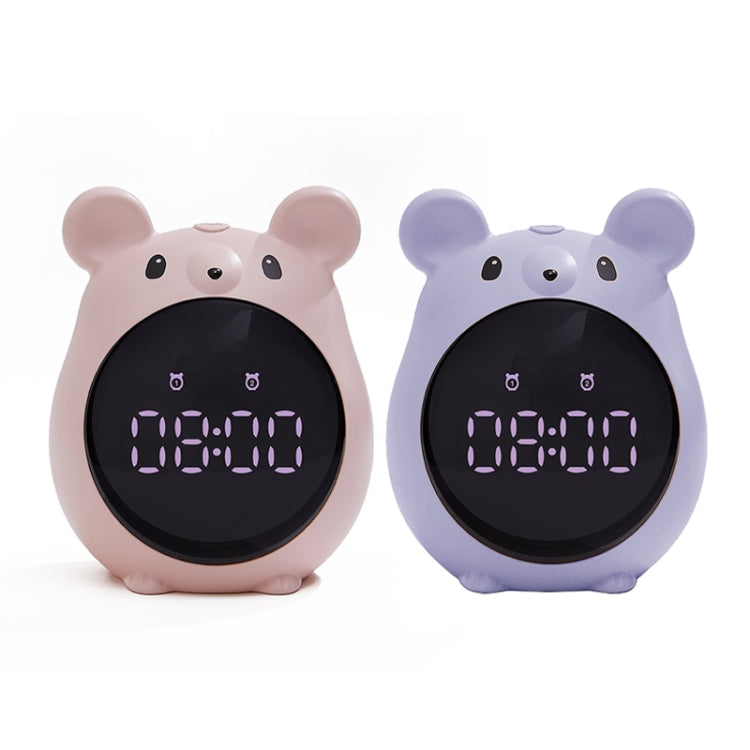 Elf Mouse Alarm Clock Countdown Learning Time Management Student And Child Cartoon Clock, Blue, Pink