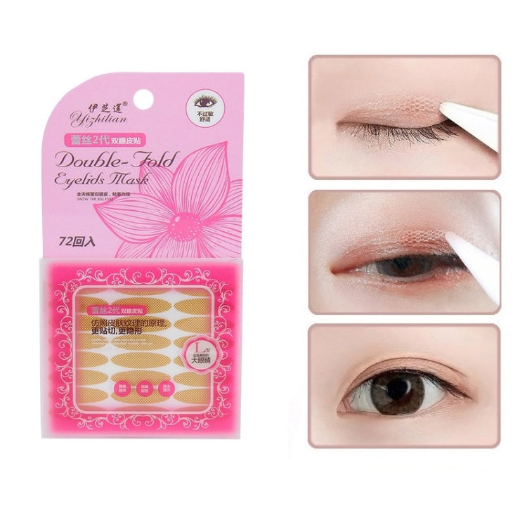 Mesh Invisible Double Eyelid Sticker, Lace Wide, Lace Narrow