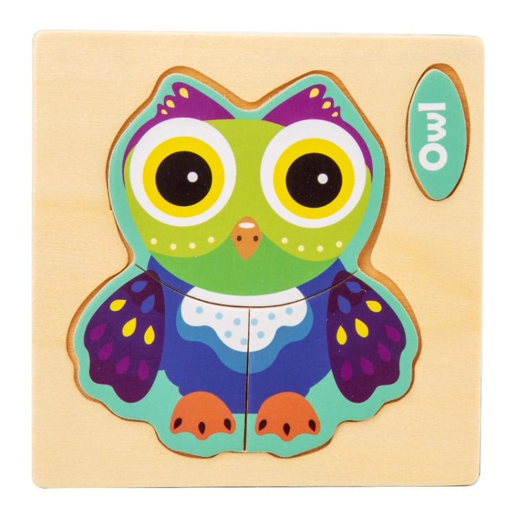 10 PCS Children Educational Animal Three-Dimensional Wooden Puzzle Toy, Panda, Tortoise, Police Car, Train, Fire Truck, Big Truck, Steamship, Owl, Cows, Rocket, Hot Air Balloon, Lion, Tiger, Elephant, Sea Lion, Crab, Aircraft, Pony, Goldfish, Bear