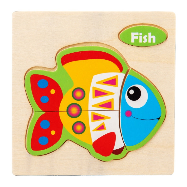 10 PCS Children Educational Animal Three-Dimensional Wooden Puzzle Toy, Panda, Tortoise, Police Car, Train, Fire Truck, Big Truck, Steamship, Owl, Cows, Rocket, Hot Air Balloon, Lion, Tiger, Elephant, Sea Lion, Crab, Aircraft, Pony, Goldfish, Bear