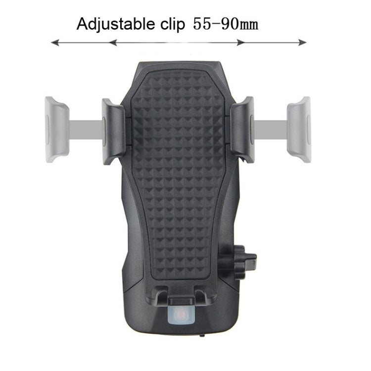 500LM Bicycle Light Mobile Phone Holder Multi-Function Riding Front Light With Horn, 4000 mAh (Black), 4000 mAh (Black Red), 4000 mAh (Black Blue), 4000 mAh (Black Orange), 2400 mAh (Black Red), 2400 mAh (Black Blue), 2400 mAh (Black Orange)           ...