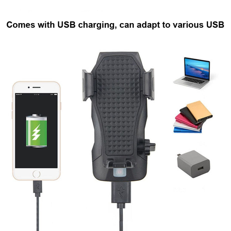 500LM Bicycle Light Mobile Phone Holder Multi-Function Riding Front Light With Horn, 4000 mAh (Black), 4000 mAh (Black Red), 4000 mAh (Black Blue), 4000 mAh (Black Orange), 2400 mAh (Black Red), 2400 mAh (Black Blue), 2400 mAh (Black Orange)           ...