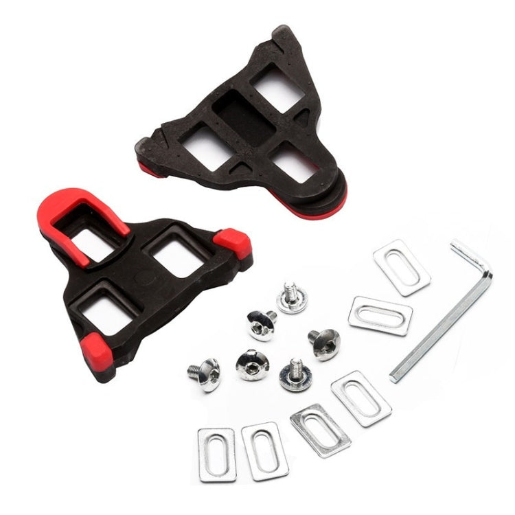 1 Pair Bicycle Splint Set 6 Degrees Road Lock Plate Special For Road Bike Shoes, DH0501 Yellow, DH0501 Red, DH0501 Pad