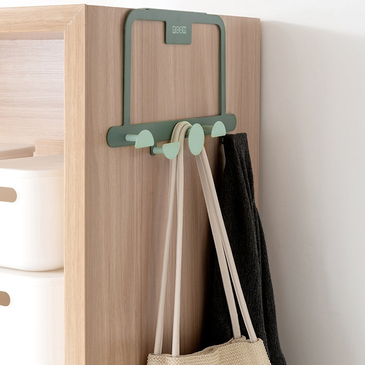 Iron Door Rear Hook Rack Hanger Hook Creative Bathroom Kitchen Hook, Blue, Green, Black, Pink