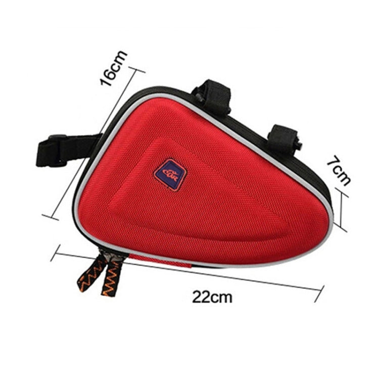 CBR  EVA Hard Shell Bag Mountain Bike Bicycle Triangle Bag Saddle Bag, Red, Black, Gray