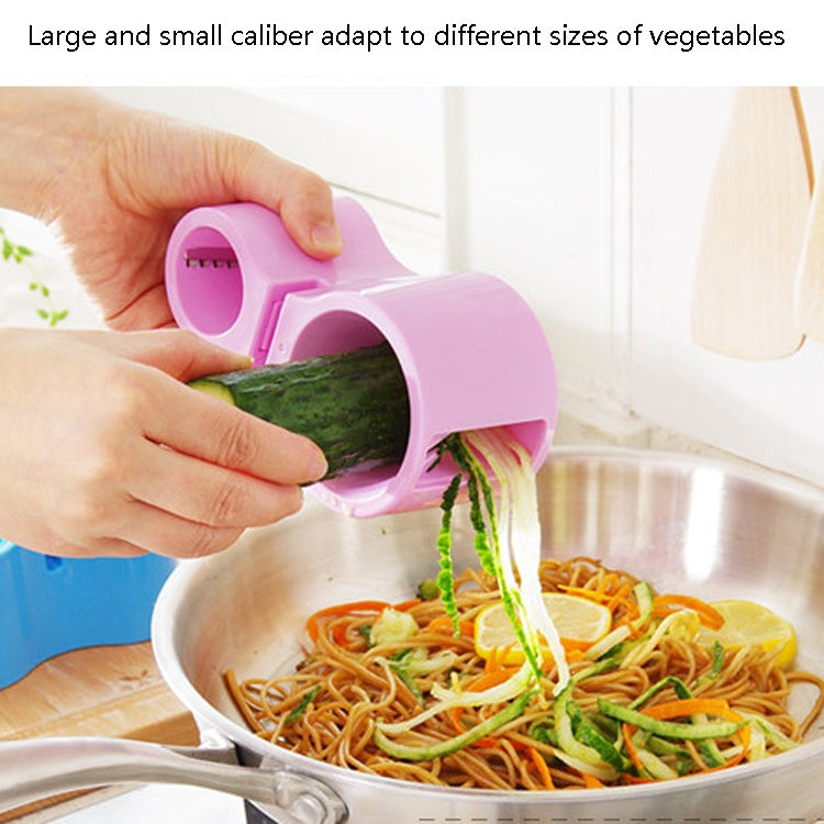 2 PCS Multifunctional Spiral Double-Headed Grater With Sharpener Kitchen Gadgets, Pink, Blue, Black