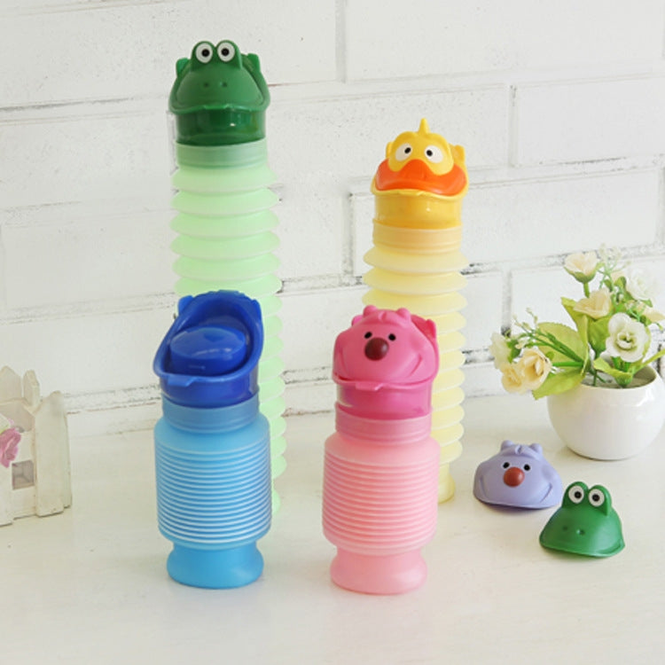 Portable Child Adult Car Outdoor Emergency Urinal, Yellow Children, Blue Adult, Pink Bear, Green Frog