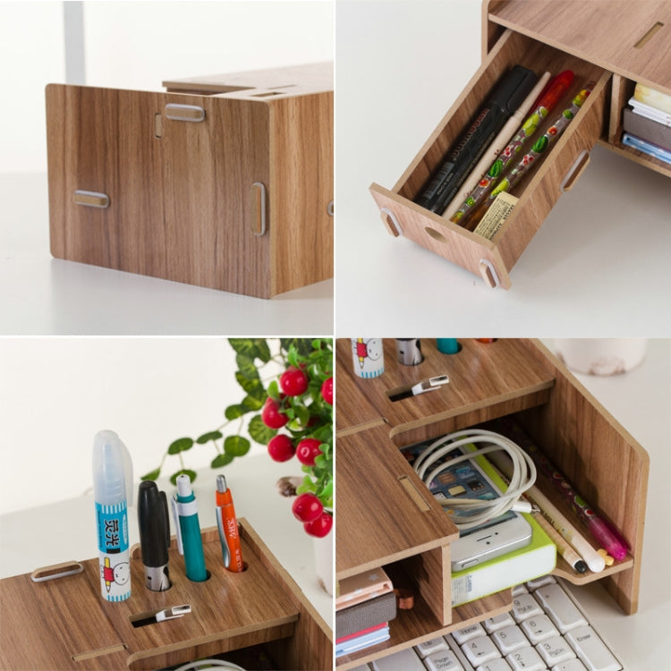 LCD Display Booster Wooden Keyboard Rack Desktop Storage Rack Shelf, Keyboard Rack