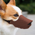 Dog Muzzle Cover Tedike Fund Fur Dog Muzzle Cover Anti-Bite Mouth Cover Silicone Supplies, S, L, XL, M