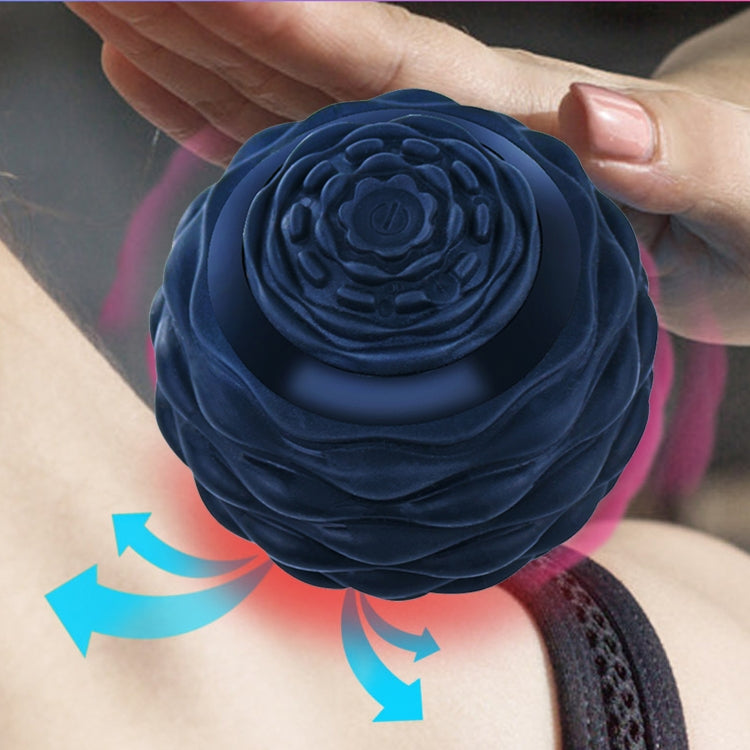Yoga Silicone Fascia Ball Deep Muscle Relaxation Foot Massage Ball, Blue, Black, Rose Red