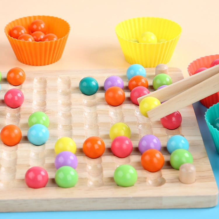 Colored Bead Flying Chess Wooden Children Board Game Educational Toy, Flying Chess
