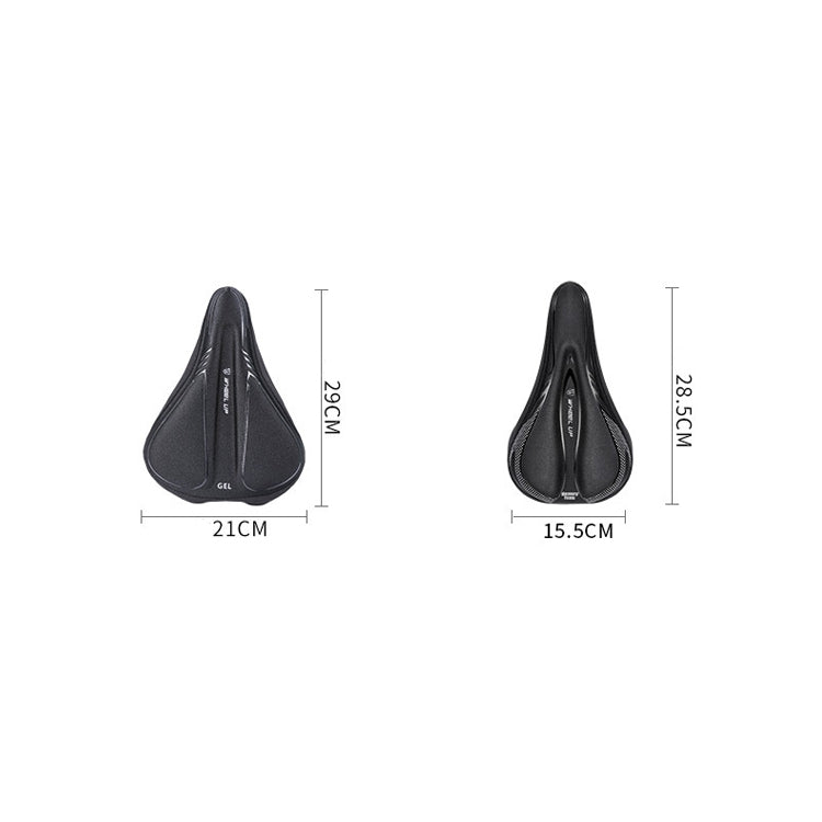 Wheel Up Bicycle Silicone Cushion Cover Mountain Bike Thickening GEL Saddle Cover Riding Equipment, LF32005G-L, LF32005G-S